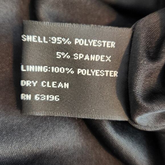 Suzi Chin Stretch Sequined Snakeskin Mini Shift Dress Womens Size 6 - Picture 6 of 7